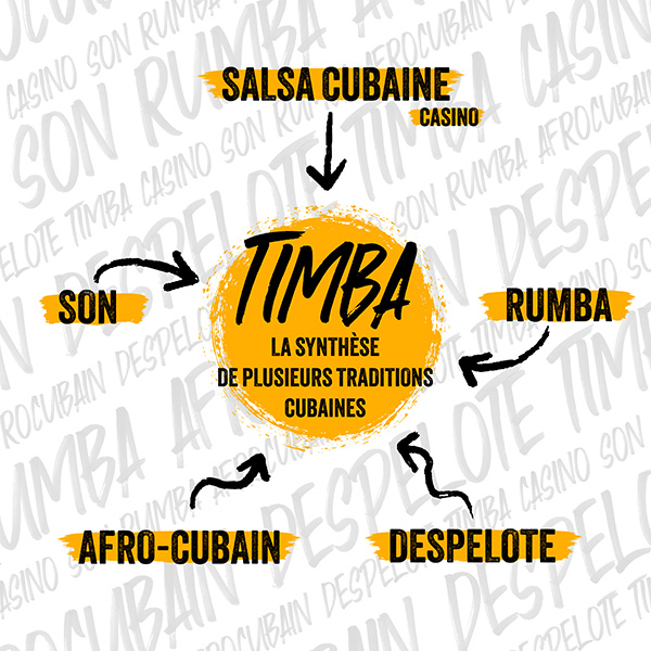 Les 5 piliers de la timba : salsa cubaine casino, son, rumba, afro-cubain, despelote