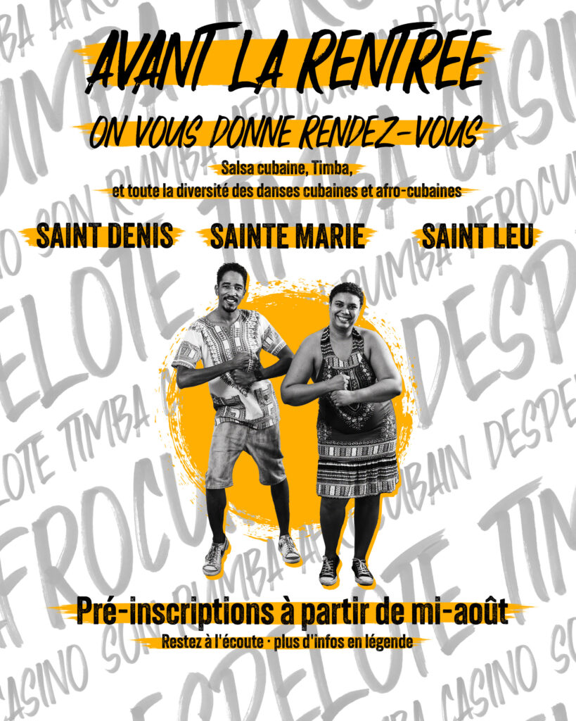 Pré-inscription aux cours de salsa cubaine et timba